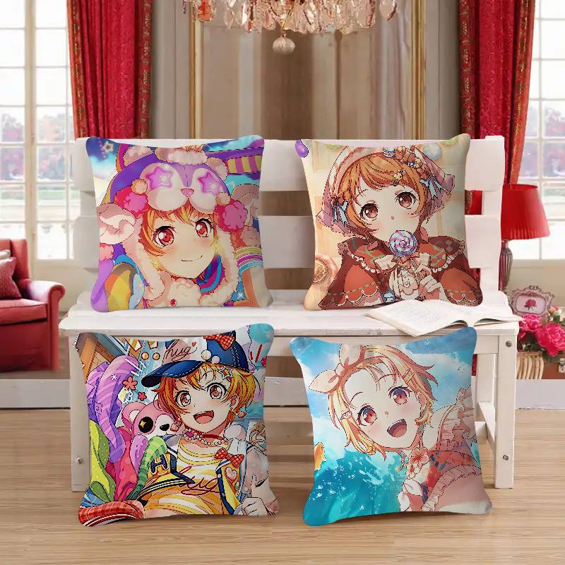 Anime H-Hagumi Kitazawa Personalized Pillow Cover Kids Bedroom Wild Party Decor Pillowcase Kid Birthday Shower Gift