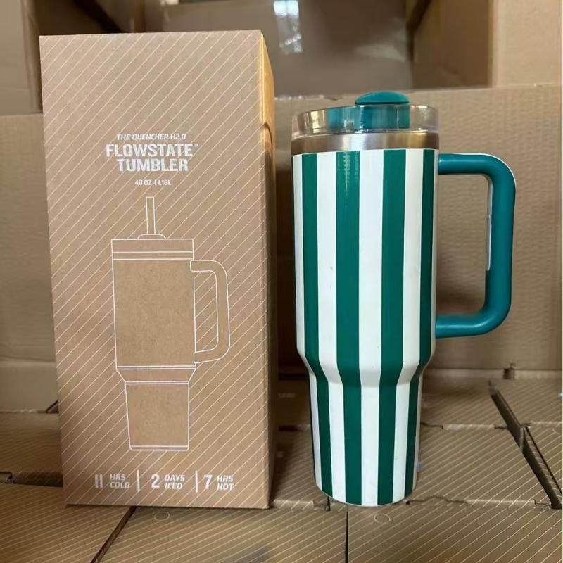 2025 Hot Seller Thermal Coffee Cup with Straw Stainless Steel Vacuum Insulated Tumbler 40oz Thermal Iced Travel Cup for Outdoor