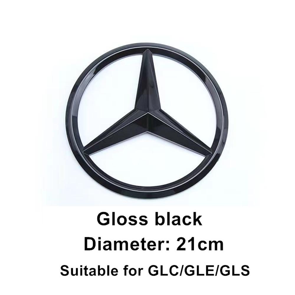 D5Car Sticker ABS Front Grille Badge Decal Cover Emblem Personalized Modified Front Grille Logo Moulding Unique For Mercedes Benz