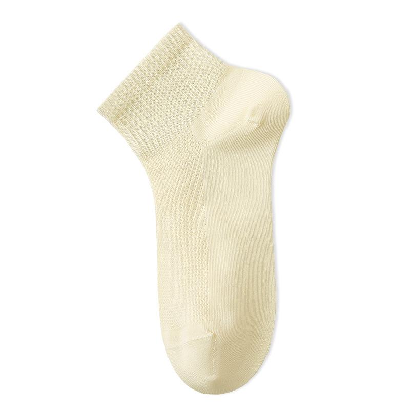 Bai Mian Socks, Boneless Spring and Summer Mesh Short Socks, Mid-calf Socks, Sweat-absorbing Women's Summer Thin Socks