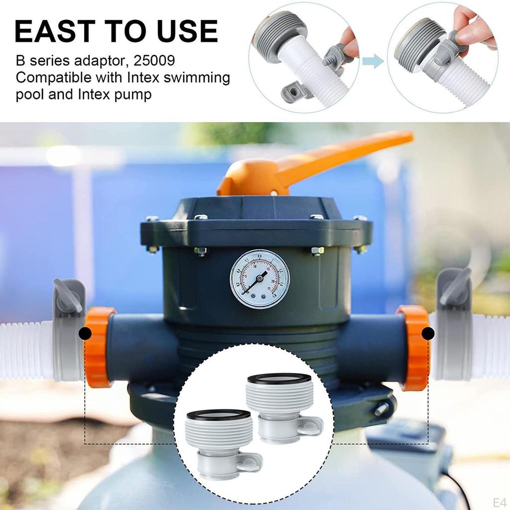 Hose Conversion Adapter Pool Accessories Fitting Replaces Part for