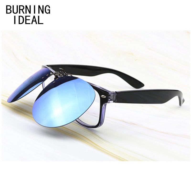 2024 Trendy Polarized Clip-on Sunglasses for Women & Men with Oval Frame – Fashionable Eye Protection for Myopia