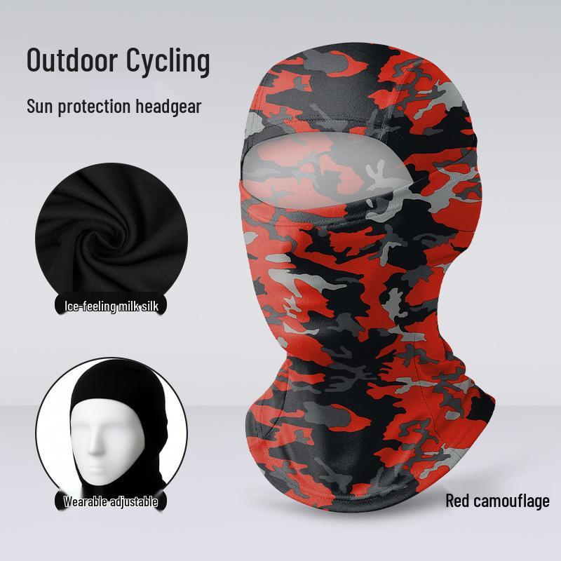 Quick-Dry Multifunctional Summer Cycling Face Mask: Breathable, Sun-Protective, Ice Silk Balaclava & Headband