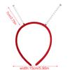 10Pcs Plain DIY Headband Soft Hair Hoop Headbands with Springs Plastic Hair Hoop Plain Headband Soft Crafting