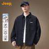 Men's Relaxed Fit Denim Long-Sleeve Shirt Jacket