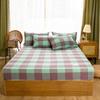 100% Cotton Single Product Bed Hat Yarn-dyed Wash Series Bedspread Mattress Cover 360 Degree Wrap with Elastic Sheet Protector