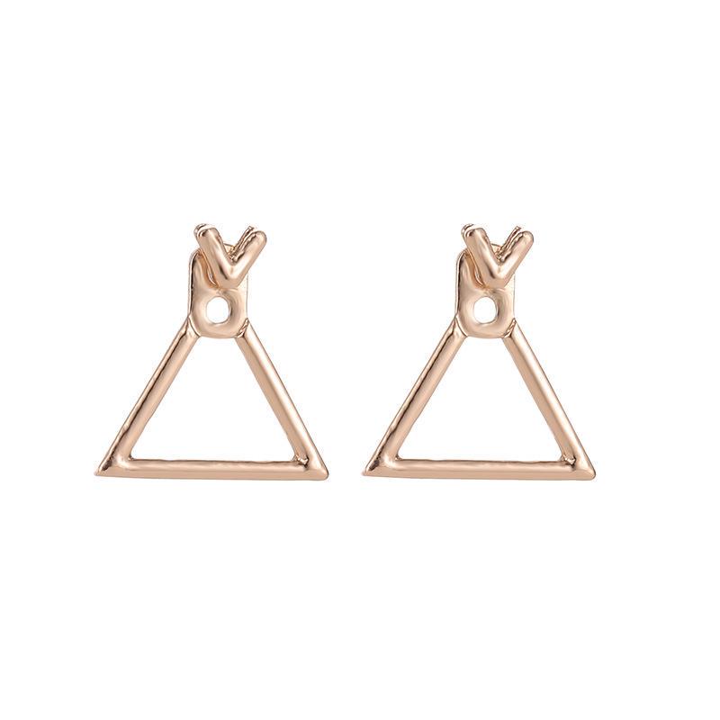 Fashion Personality, Wild Earrings, Minimalist Geometric Hollow Square Earrings Jewelry AVE