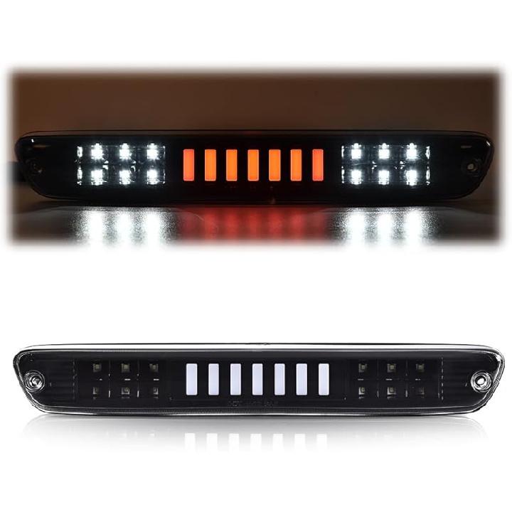 G-PLUS Red Lens LED 3Rd Brake Light Fit Leer, ARE, Century, Jason And Astro LED Recessed 3Rd Third Brake Light Lamp AT-LED-36R Chrome Housing