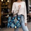 Bohemian Geometric Tote Bag for Women Fashion All-match Daily Commute Shopping Shoulder Handbag with Exquisite Print