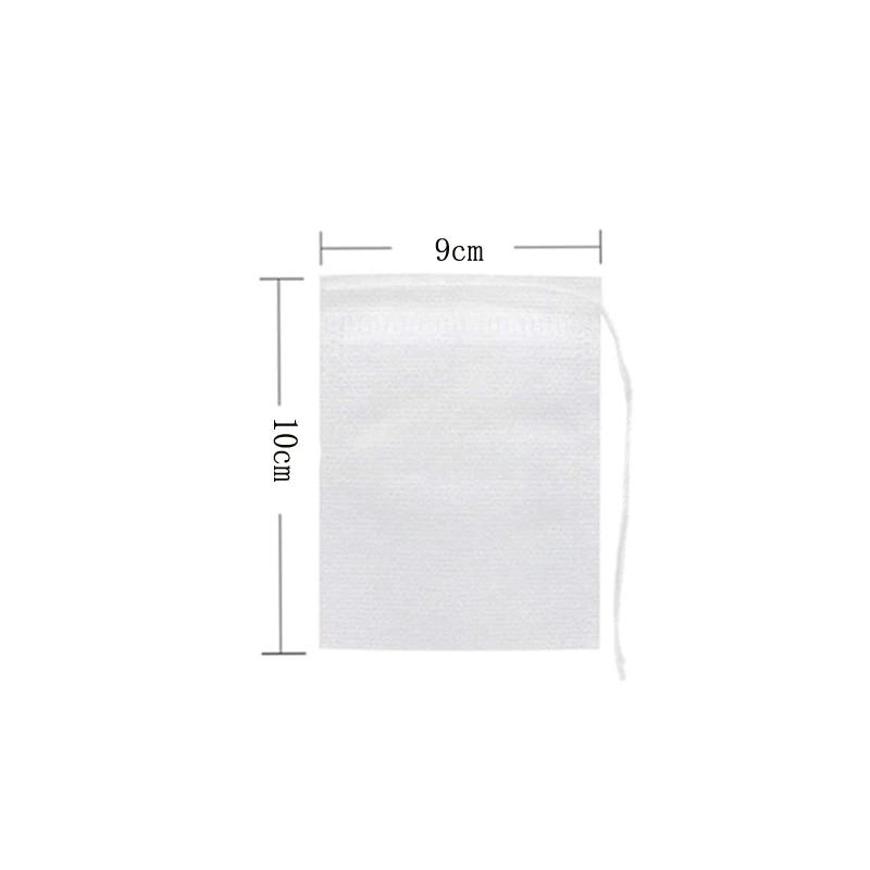 50/100 Stück Lose Tee-Filterbeutel, Beutel mit Kordelzug aus Vliesstoff für schnelles Aufbrühen einer Tasse, Küchenwerkzeug ohne Rückstände