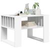 Coffee Table White 66 X 49.5 X 45 Cm Engineered Wood