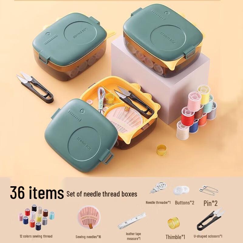Dinosaur 36-Piece Sewing Kit