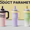 RELEA 1300ml Insulated Straw Cup with Tea Filter