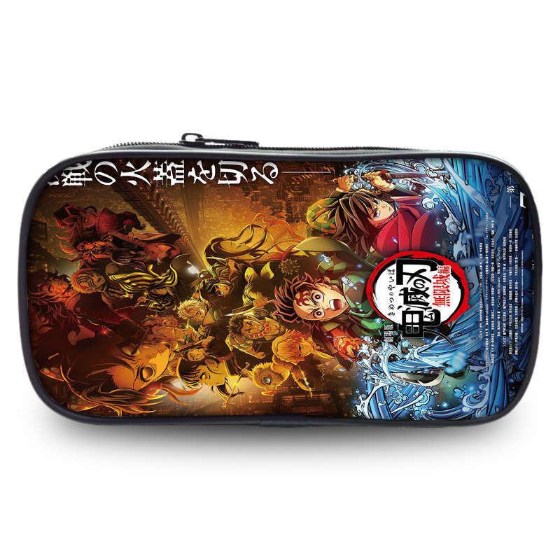 Demon Slayer Kimetsu No Yaiba Stationery Storage With Spacious Design For School And Gift Use