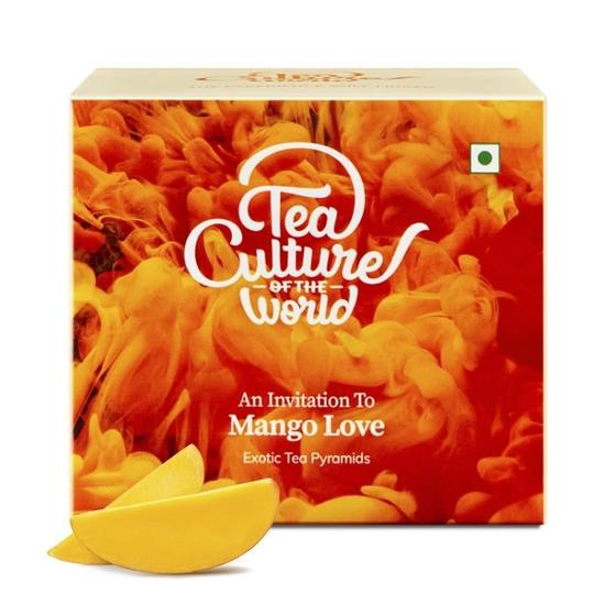 

Tea Culture of The World Mango Love| Hot & Iced Fruit Tea | Made with 100% Whole Leaf & Natural Flavors -16 count