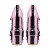 2025 Women's Punk Gothic Style Motorcycle Super High Heels Ladies Pumps Rivet Cosplay Costum Buckle Metal Chain Punk Shoes Girls