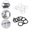 32PCS Plastic Curtain Grommets Nanoscale Low Noise Silence Sliding Roman Rings Inner Diameter 30/42mm Curtain Eyelet Rings