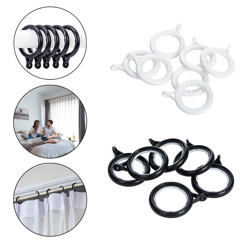 32PCS Plastic Curtain Grommets Nanoscale Low Noise Silence Sliding Roman Rings Inner Diameter 30/42mm Curtain Eyelet Rings