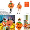 Unique Handmade Pumpkin Costume Set For Halloween And Cosplay