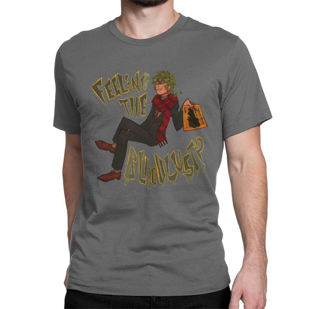 T-Shirt Midori Feeling The Bloodlust YTTD  Pure Cotton Tees Short Sleeve Your Turn To Die Anime Game T Shirt Clothes Printed