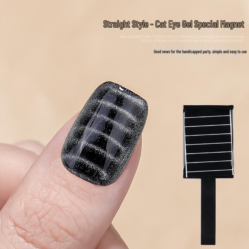 

Гель-лак для ногтей «Кошачий глаз» Квадратный магнит: Узоры в виде сердца и волны