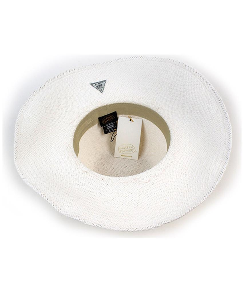 Summer White Round Panama Hat