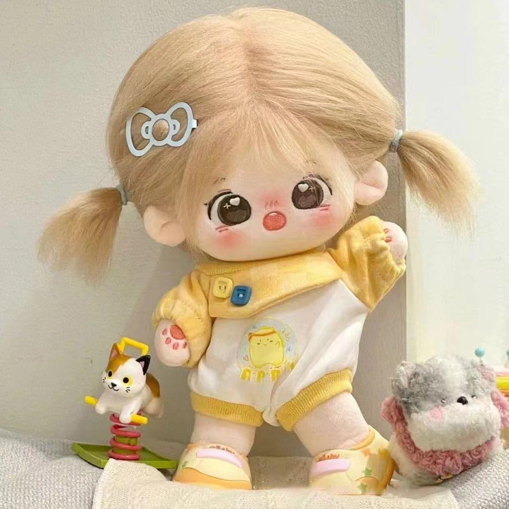 

Kawaii 20cm Clothes Cartoon Pattern Accessories Jumpsuits Multicolor Replacement Outfit Mini Pajamas Gift жёлтый