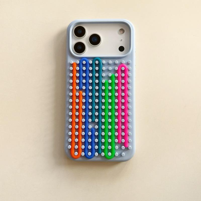 

Cylindrical Labyrinth Decompression Puzzle Phone Case For Apple IPhone 17 16 15 14 13 Pro Max Jigsaw Puzzle DIY Silicone Case iPhone 15