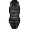 Urban Classics Womens/Ladies Crochet Jersey Turtle Neck Bodysuit