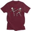 Kickboxing Kickboxer Boxe T-shirt Teschio Magliette Puro Cotone Maglietta Estate Girocollo Pugile Arti Marziali T-shirt Casual Manica Corta