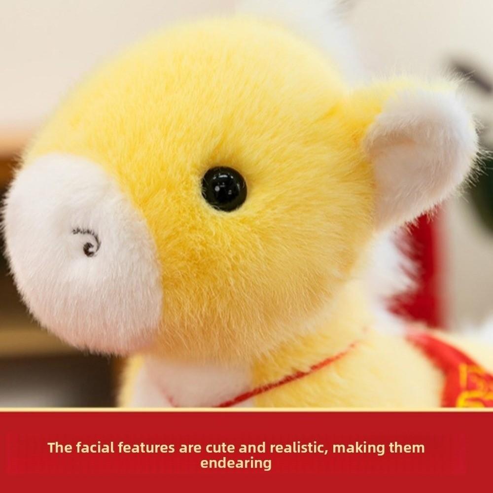 Creative Stuffed Animal Pendants Tassel Pendant Cartoon Steed Doll  Year of Horse