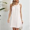 Spring and Summer Hollow Crochet Sleeveless Women's Dresses
