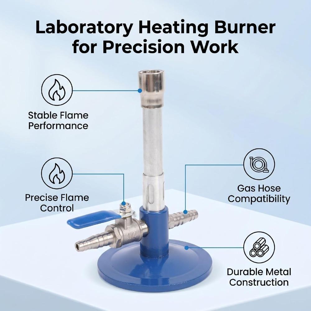1200 Threaded Needle Valve Gas Burner Flame Control Flame Stabilizer For Laboratory