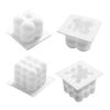 Silicone world Silicone 3D Cube Baking Mousse Cake Mold Dessert Molds DIY Aromatherapy Candle Plaster Mould Handmade Soap Mold