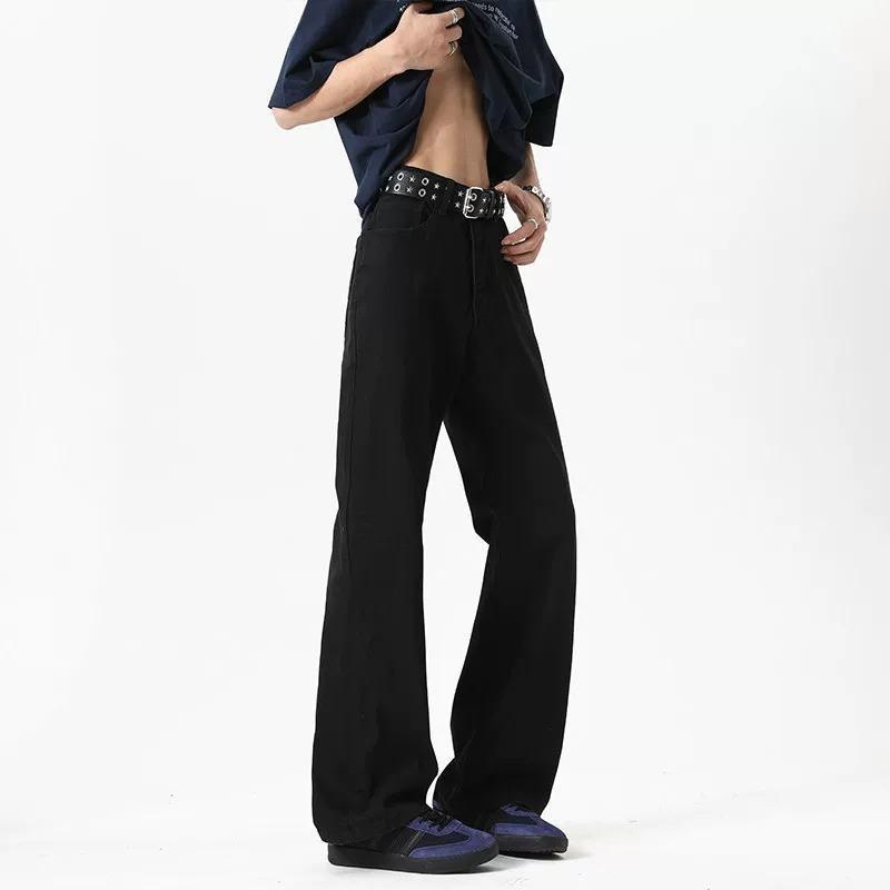 Versatile American Trendy Brand Wide-leg Trousers Street Washed Jeans Men's Loose Retro Fitean Trend
