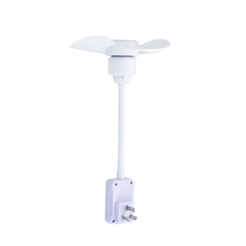 Compact Energy-Saving Cyclone Ceiling Fan for Kitchen and Bathroom Brushed Motor белый