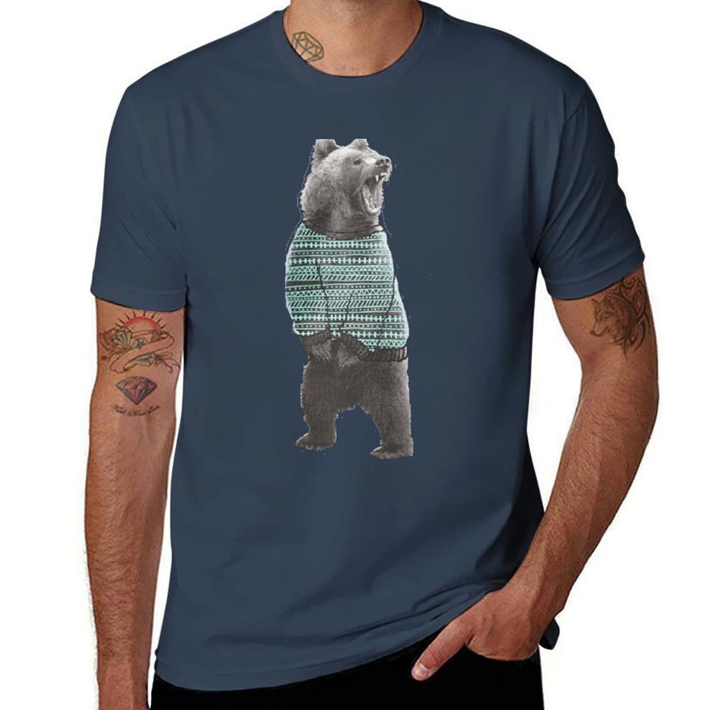 Sweater Bear Tshirt Plus Size Comfort Fit Tee