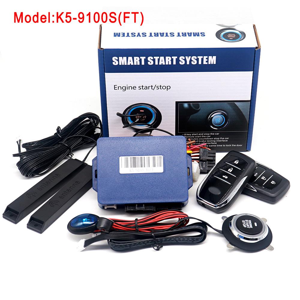 Smart Car Alarm with Autostart - One Button Auto Start Keyless Entry Remote Start Kit