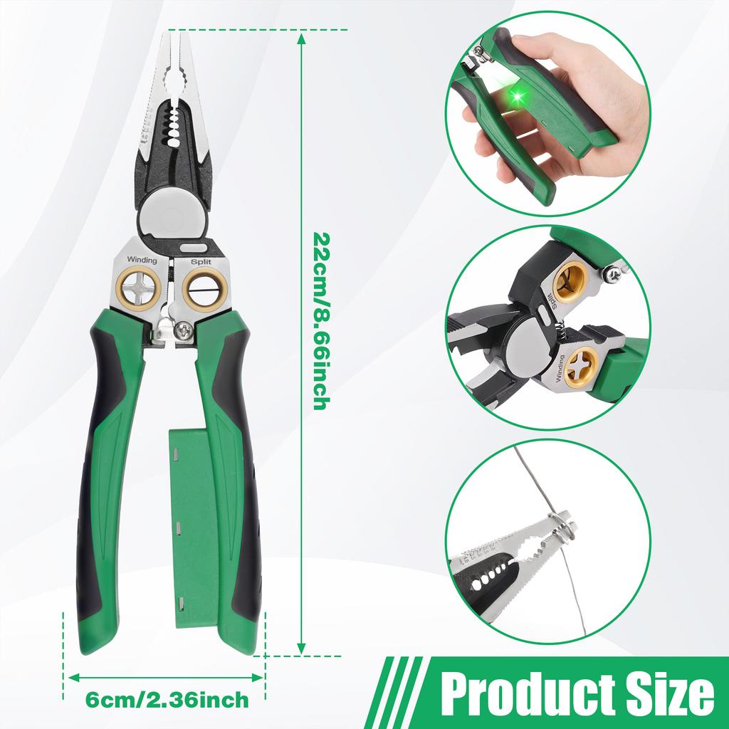 8-in-1 alloy steel wire stripping machine with voltage precision tester multifunctional wire stripping machine tool