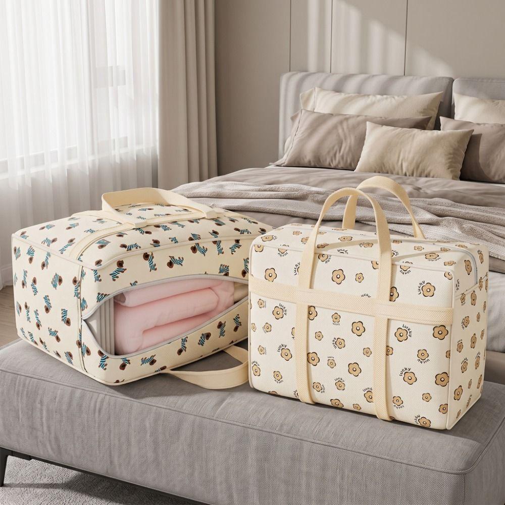 Puppy Pattern Clothes Quilt Storage Bag Large Capacity Luggage Storage Bag Travel
