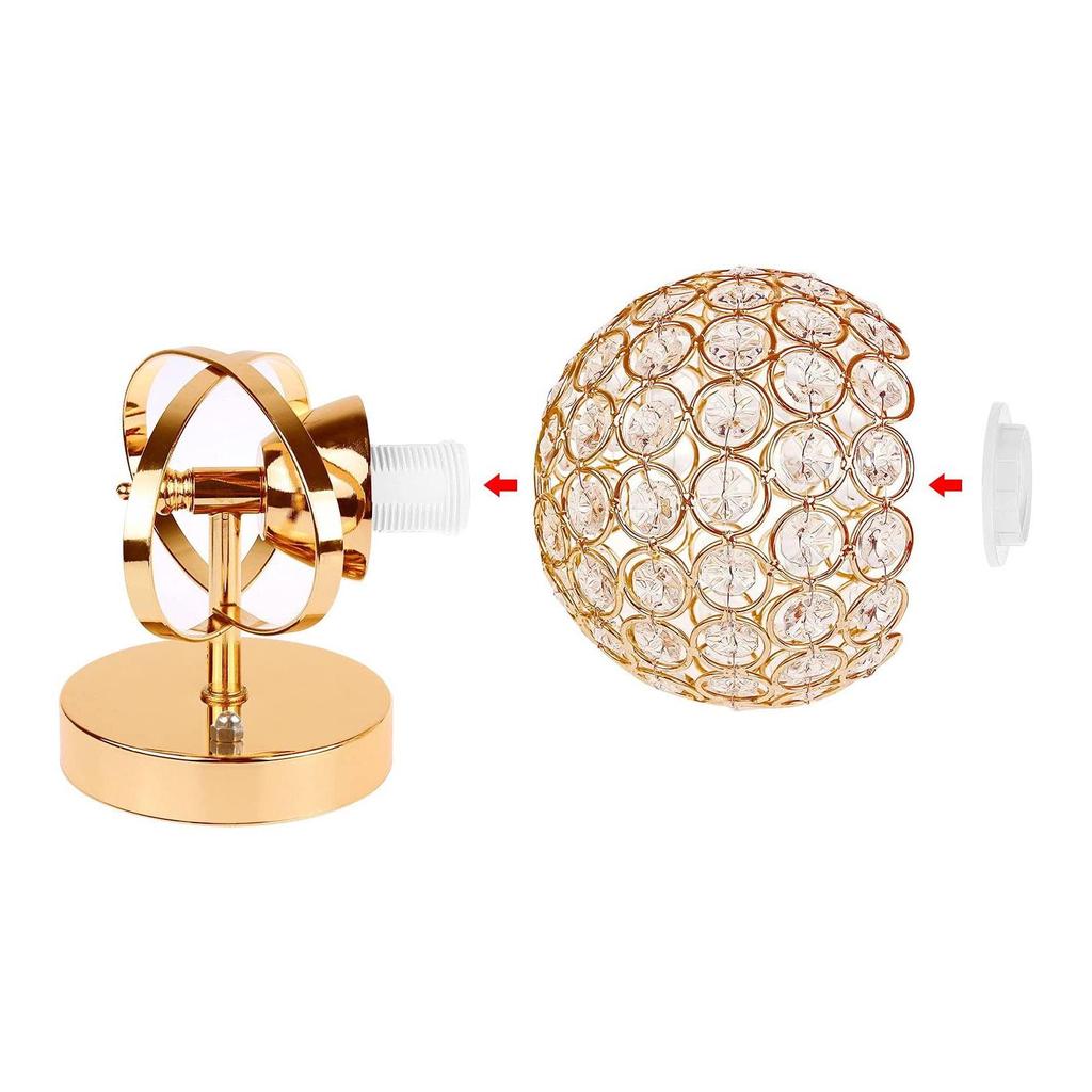 American Modern Crystal Vanity Light for Bedroom Mirror or Cabinet