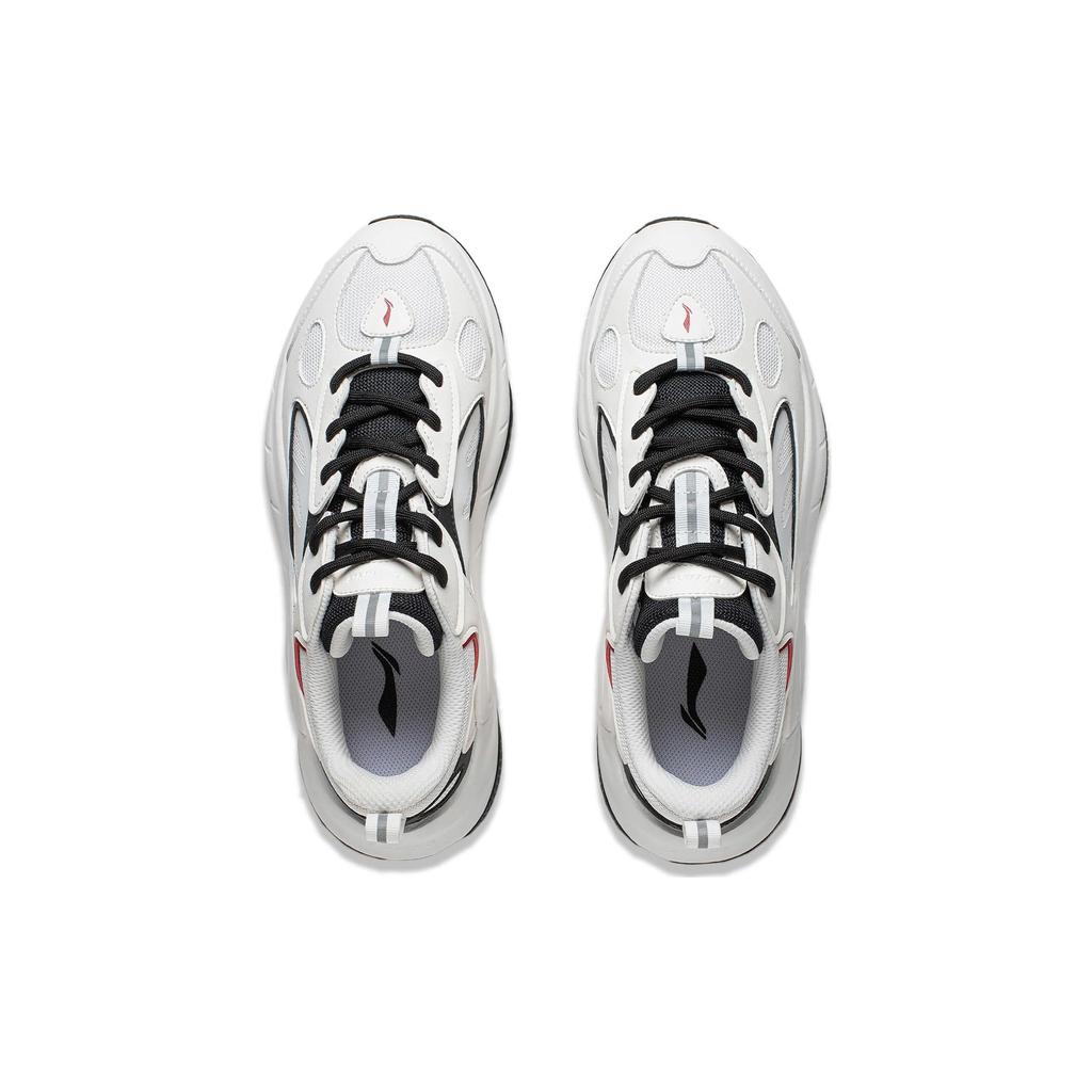 New LiNing Wing Wind Anti Slip Wear Resistant Low Top Casual Shoes Men's Black White AGCT461-1