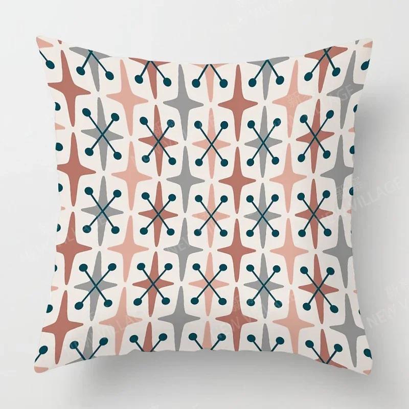Nordic Fall Home Decor Autumn Throw Pillow Case Sofa Cushion Cover Modern  Geometry