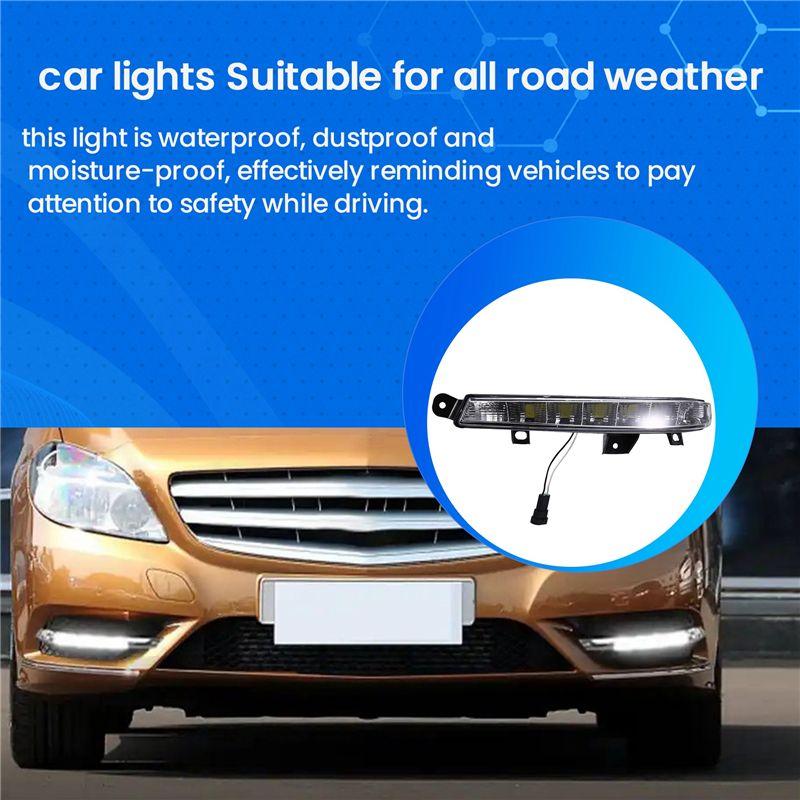 Versatile Car Left Right DRL LED Fog Lamps Lights Daytime Running Lights For Mercedes Benz W221 S63 AMG 2007-2013 2218201356