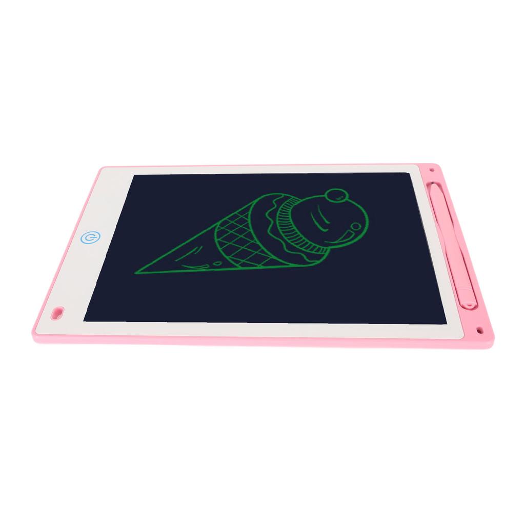 10-Zoll-LCD-Schreibtablett, Schreibblock, Zeichentablett, bunter Bildschirm, Doodle-Lerntafel für Kinder
