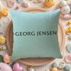 Luxury G-Georg J-Jensen Cushion Cover Natural Linen Organic Fabric Double-Sided Printing Sofa Home Decor Gift Pillow Cover