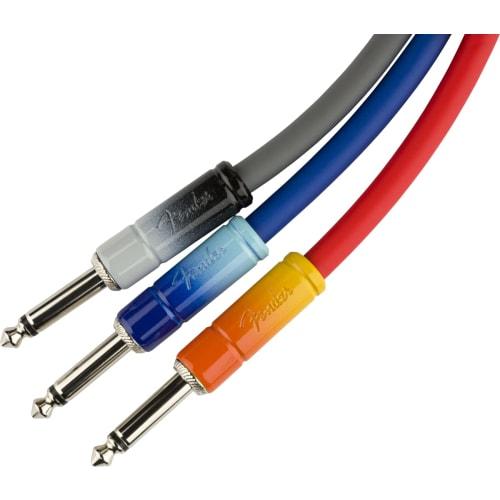 Fender Ombr? Instrument Cable, Straight/Straight, 10', Belair Blue, 3m