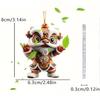 Yousheng Chinese Lion Acrylic Keychain 2D Flat Car Rearview Mirror Charm Car Window Wall Door Tree Holiday Decorations