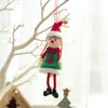1pcs Christmas Elves Stuffed Plush Dolls Hanging Ornaments Xmas tree Decor cute Boy Girl Elf Pendant Kids Gifts Updated Year noel