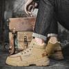 Men's Winter Boots Outdoor Plush Warm Snow Boots Winter New High-top Cotton Shoes Non-slip Platform Boots for Men Ankle Booties